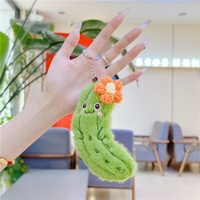 Creatieve Bittere Meloen Superzacht Pluche Speelgoed Hangertje Veelzijdige Groente Fruit Decoratie Grappige Uitdrukking Voedsel Grabber Pop Model