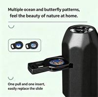 Nouvelle lampe de projection LED ciel étoilé, motif vie marine, mini lampe d'ambiance USB pour chambre à coucher