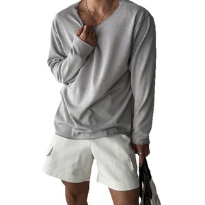 <span class=keywords><strong>Camicia</strong></span> da uomo a maniche lunghe di alta gamma, stile rilassato, con ampio <span class=keywords><strong>colletto</strong></span> e design a collo <span class=keywords><strong>basso</strong></span>, vestibilità ampia e protezione solare. - Product Image 5
