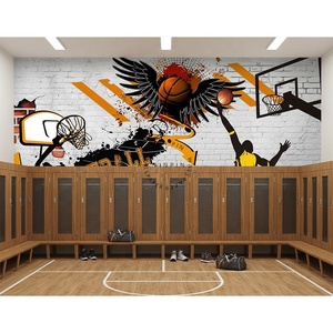 <span class=keywords><strong>Papier</strong></span> <span class=keywords><strong>peint</strong></span> mural amovible Peel and Stick White Brick Wall Background Sports <span class=keywords><strong>Basketball</strong></span> - Product Image 3