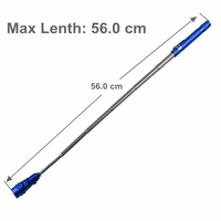 Portable 3 LED télescopique Flexible extensible LED lampes de poche torche étanche magnétique outil de ramassage lampe pour atelier Garage