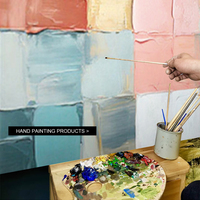 Décoration murale sur toile faite main, paysage abstrait moderne à texture 3D, tableau luxueux arbre de vie à feuille d’or