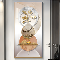 Moderne Simple Elk Art Home Decor Peintures Salon Entrer dans la Porte Couloir Cristal Porcelaine Peinture