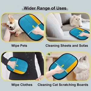 OEM Pet Electrostatic Hair Removal Glove 24cm <b>Round</b> <b>Brush</b> For Cat Dog Grooming Cleaning - Product Image 3