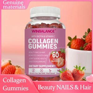 วิตามินกัมมี่คอลลาเจนวีแกน OEM ผสมไบโอติน บำรุงผม เสริมผิวเปล่งปลั่ง เสริมเล็บแข็งแรง ปราศจากน้ำตาล ผลิตจากเพคติน 150 กรัม 60 เม็ด/ขวด - Product Image 4