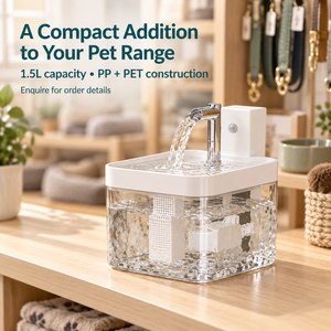 Fontaine à eau automatique pour animaux de compagnie de 1,5 L avec capteur et filtre circulant pour chats et petits chiens - Product Image 4