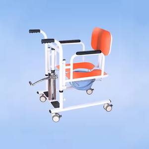 Chaise de transfert patiente de ménage réglable portative chaise de transfert de fauteuil roulant de soins de santé de <span class=keywords><strong>chariot</strong></span> - Product Image 4