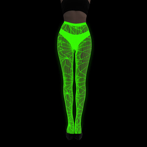 Lencería sexy para <span class=keywords><strong>mujer</strong></span>, <span class=keywords><strong>medias</strong></span> de red luminosas, pantimedias de malla que brillan en la oscuridad, <span class=keywords><strong>medias</strong></span> para araña sexis, serpiente, <span class=keywords><strong>esqueleto</strong></span>, murciélago - Product Image 1