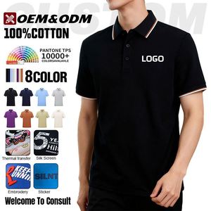 Chemises Polo en Gros Personnalisées pour Hommes, 220 g/m², 100 % Coton, Uniformes, Couleur Unie, Coupe Ajustée, Tendance Été, Chemises Polo de Golf - Product Image 3