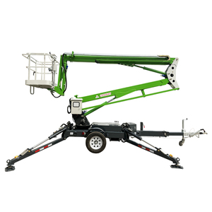 Nacelle élévatrice articulée télescopique hydraulique diesel-électrique remorquable 10-24m avec moteur et boîte <span class=keywords><strong>de</strong></span> vitesses 200-300kg - Product Image 4