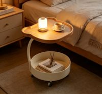Table basse minimaliste en forme d'ours pour salon, ensemble de meubles décoratifs portables et mobiles, cadre durable