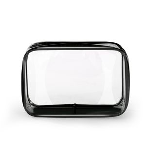 Bolsa de PVC transparente cosmética de diseño personalizado Neceser de maquillaje para mujer proveedor al por mayor bolsa de lavado de viaje impermeable - Product Image 2