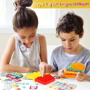 Jouet sensoriel à bulles à presser en forme de frites, jouet anti-stress à bulles à presser, jeu de bulles sensorielles - Product Image 3