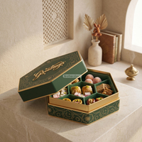 Caja Rígida Personalizada Premium a Prueba de Grasa para Baklava, Caja de Regalo de Lujo para Dulces Árabes con Inserto de EVA