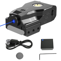 Pointeur laser tactique magnétique rechargeable vert bleu pour la chasse, en aluminium, longue portée, optique télescopique