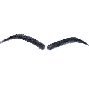 hand tied human hair false eyebrow eyebrow for black women