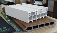 Profils de cadre de fenêtre en PVC écologiques personnalisés, rails coulissants, fentes pour cartes, design moderne, garantie 5 ans, cadres de portes/fenêtres