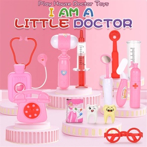 Jeu de faux outils médicaux en plastique pour enfants, jouet éducatif pour faire semblant, petits outils médicaux, ensemble pour filles - Product Image 2