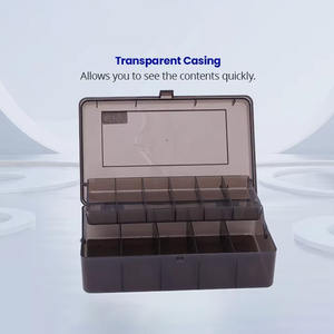 Boîte à leurres de pêche à double face, épaissie, haute résistance, en PVC et PP, avec 11 compartiments, pour appâts de calmar, hameçons, rangement, utilisation en rivière - Product Image 5
