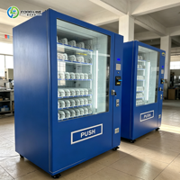 Équipement commercial de distribution automatique de boissons et de collations pour stocker les boissons en bouteille froides et les collations emballées