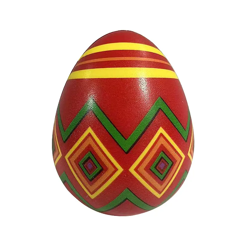 Huevo de Pascua de PU personalizado, juguete de descompresión con patrón especial colorido, venta al por mayor