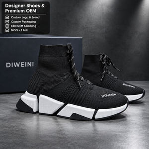 Luxury Designer shoe for Men <b>Women</b> High Quality <b>Black</b> <b>Sock</b> Sneakers Baskets Zapatillas New - Product Image 1