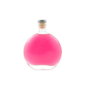 Botellas Redondas Transparentes Reutilizables Personalizadas de 50 ml, 100 ml, 200 ml, Venta al por Mayor, con Tapón para Vino - Product Image 5