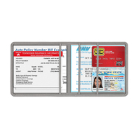 Porte-documents personnalisé en cuir PU pour véhicule et voiture Porte-cartes d'enregistrement et d'assurance Vente en gros
