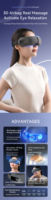 Nouveau Masseur Oculaire Électrique Portable 2026 à Airbag Chauffant en Graphène Avancé, Physiothérapie Infrarouge, Télécommande Sans Fil Bluetooth