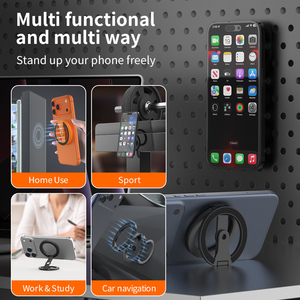 Support de téléphone portable pliable et compact avec anneau de maintien pour les doigts, idéal pour les voyages en avion, <span class=keywords><strong>train</strong></span>, bus, métro et l'usage quotidien - Product Image 6