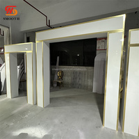 LISSE haute qualité blanc 8*8 pieds 240*240CM blanc Pvc pilier arc carré toile de fond support mariage arc support