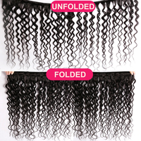 Paquets de cheveux humains de vague d'eau vierge brute non transformés de 30 pouces à cuticule alignée Paquets de cheveux humains indiens humides et ondulés