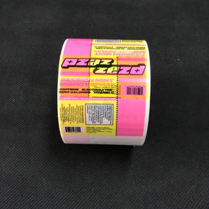 Autocollants adhésifs rectangulaires transparents et imperméables en PET/PVC/PP pour étiquettes d'emballage cosmétique (rouge à lèvres, peau, dentifrice, shampoing) - Product Image 3