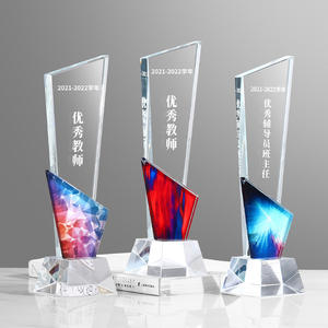 कारखाने कस्टम पूर्ण रंग मुद्रण क्रिस्टल ट्रॉफी स्मारक पुरस्कार धातु ट्रॉफी - Product Image 3