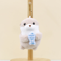 Mini mignon sceau en peluche porte-clés pendentif Animal de mer Lion de mer doux poupée personnalisé doux jouets en peluche pour cadeau de Promotion