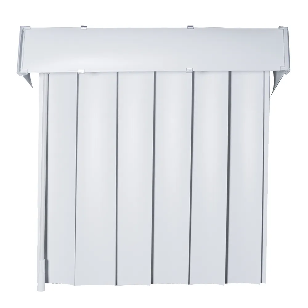 Witte Kleur Draadloze 89Mm Pvc Verticale Jaloezieën