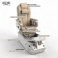 Meubles de salon de manucure sur mesure, fauteuil de pédicure électrique avec spa pour les pieds et table de manucure pour salon