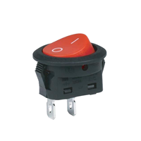 Interrupteur à bascule rond SPST 2 broches AC 6A250V 10A125V SPST 2 positions marche/arrêt IP53 Marine CQC KCD1-101 T85 Voiture Bateau Camping-car