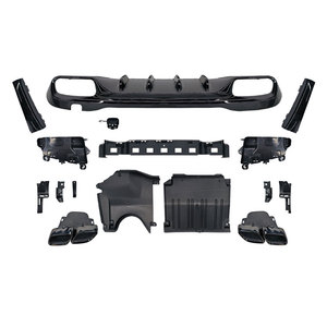 Kit de carrosserie de pare-chocs arrière de style C63 pour Mercedes Benz Classe C <span class=keywords><strong>W206</strong></span> Diffuseur arrière séparateurs d'échappement - Product Image 6