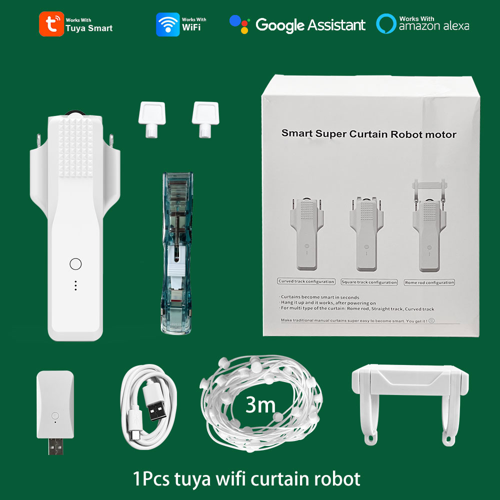 Moteur de Robot de rideau blanc, 1 pièce