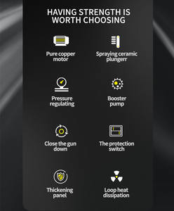 Nettoyeur haute pression électrique 130 bar Nettoyeur haute pression à eau froide Prix <span class=keywords><strong>le</strong></span> <span class=keywords><strong>plus</strong></span> compétitif Machine à laver à jet de surface - Product Image 5