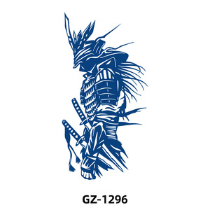 Autocollant de <span class=keywords><strong>tatouage</strong></span> semi-permanent à base de plantes 2026, motif tête de loup, crâne animalier, floral, pour hommes et femmes, résistant à l'eau, longue durée 2 semaines - Product Image 2