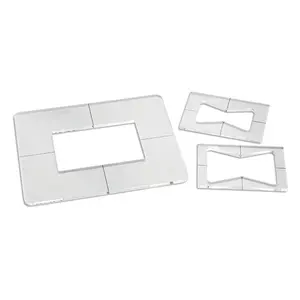 Acrylic Butterfly Inlay Template Set Trimming Router Base for Wood Milling Lucite Router Guides for Woodworking