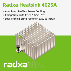 ฮีทซิงค์ระบายความร้อนซีพียู 4025A อะลูมิเนียม ใช้ได้กับ Radxa ROCK 5B 5B+ 5T คอมพิวเตอร์บอร์ดเดี่ยว Radxa - Product Image 2
