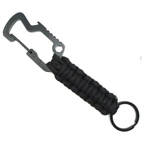 Llavero de Supervivencia para Escalada, Multifuncional, de Nailon Trenzado de 2 mm, Impermeable IP67, 2 Piezas, Ligero, con Anillo de Mosquetón - Product Image 4