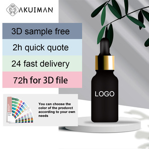 Amber Glass Essential Oil Dropper <b>Bottles</b> with Custom Packaging <b>Box</b> Luxury Serum Containers Dropper <b>Bottles</b> - Product Image 3