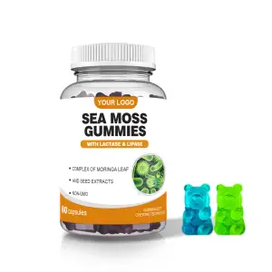 OEM private label Suplementos Seamoss Gummies Vegan Orgânica Sea Moss Gummies