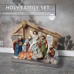 Regalos <span class=keywords><strong>de</strong></span> <span class=keywords><strong>Navidad</strong></span>, <span class=keywords><strong>casa</strong></span> <span class=keywords><strong>de</strong></span> madera creativa, pesebre, adorno <span class=keywords><strong>de</strong></span> <span class=keywords><strong>nacimiento</strong></span>, decoración <span class=keywords><strong>de</strong></span> habitación <span class=keywords><strong>de</strong></span> estudio, artesanías <span class=keywords><strong>de</strong></span> resina - Product Image 2