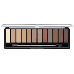 Palet Eyeshadow logo kustom 12 shade, Formula Blendable serbaguna