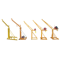 Usine directe Maison construction industrie Matériaux Portable Petite flèche ascenseur singe Mini Grue 360 Degrés à vendre